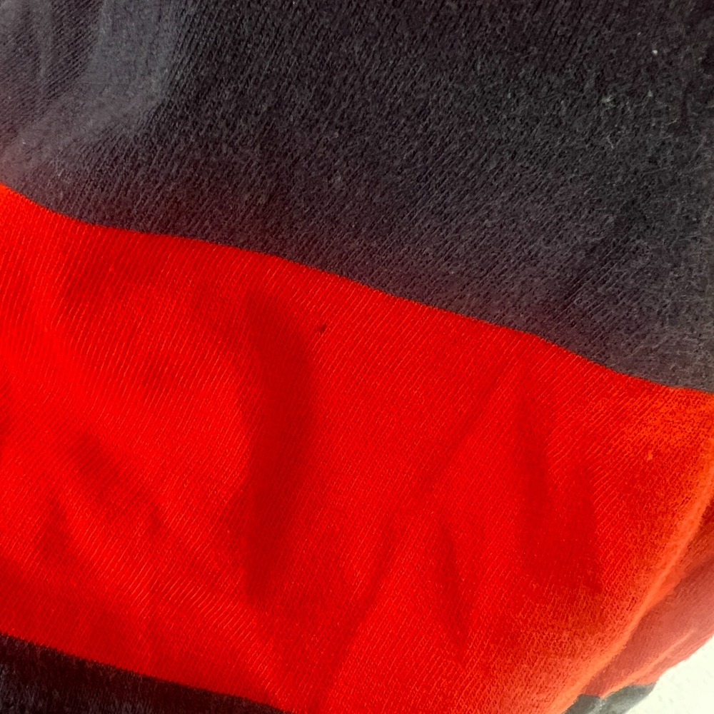 Tory Sport Sz S Womens Crewneck T-Shirt Red Navy Stripes Casual Preppy Heart - Picture 5 of 11